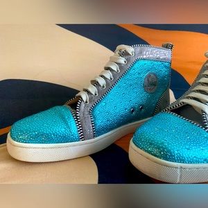 Christian Louboutin Louis Strass Loubiguana High Top sneakers